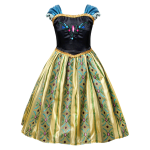 Robe de costume d'Halloween, robe Anna, robe de <span class=keywords><strong>la</strong></span> <span class=keywords><strong>Reine</strong></span> <span class=keywords><strong>des</strong></span> <span class=keywords><strong>Neiges</strong></span> 2, robe de princesse, cosplay, fête d'anniversaire, fête costumée - Product Image 6