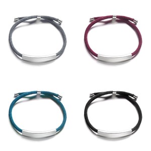 Jiojew personalizado al por mayor moda Retro delicado cierre de acero inoxidable ajustable <span class=keywords><strong>Papa</strong></span> en blanco hecho a mano tejido encanto geometría pulseras - Product Image 2