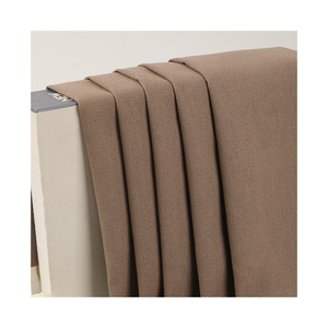 Chất Lượng Tốt Nhất Polyester <span class=keywords><strong>Viscose</strong></span> Linen Đồng Bằng Dệt Vải Trọng Lượng Nhẹ Mềm Mại Thoáng Khí Rắn Vải Cho Áo Sơ Mi Váy Mùa Hè May Mặc - Product Image 4