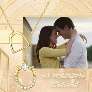 <span class=keywords><strong>Collana</strong></span> con Ciondolo a Ferro di <span class=keywords><strong>Cavallo</strong></span> in <span class=keywords><strong>Argento</strong></span> Sterling 925 con Zirconia Cubica Circolare, <span class=keywords><strong>Collana</strong></span> a Y con Staffa per <span class=keywords><strong>Cavallo</strong></span> - Product Image 5