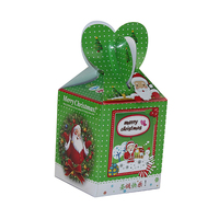 Boîte cadeau mystère de Noël personnalisée en carton, boîte surprise pour bonbons aux pommes, petits cadeaux, emballage de Noël