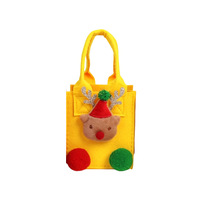 Weihnachts-Filztasche, verdickt, kleine Tragetasche, Kürbis-Süßigkeitentasche, Feiertagsgeschenk, Handtasche, 10 cm
