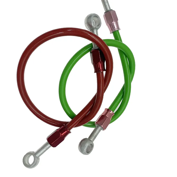 SAE J1401 1/8 "parti del motociclo del tubo del freno in PTFE intrecciato in acciaio inossidabile colorato per auto e moto