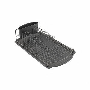 Égouttoir à vaisselle en plastique MSV en noir mat - Product Image 2