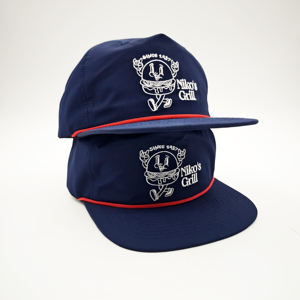 ปรับแต่งโลโก้ปักบนหมวก Richardson 256 รุ่น Rope Hat แบบเปล่า ปีกแบน 5 ชิ้น แบบ Snapback - Product Image 2