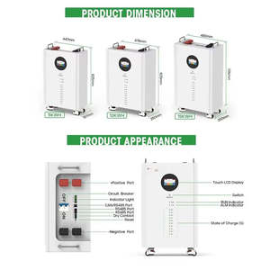 Sistema Híbrido Solar para el Hogar, Batería de Iones de Litio de 15 kWh, 51.2V 300Ah, Sistema Dividido, Protección IP65, Almacenamiento de Energía Doméstica - Product Image 3