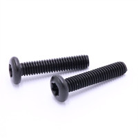 Vis à tête plate en acier oxydé noir, métrique et impérial, M8, mini-vis pour ordinateur, vis croisées OEM