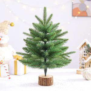 Simulation cryptée ornements d'arbre de Noël décoration mise en scène pied en plastique <span class=keywords><strong>neige</strong></span> floqué arbre de Noël nu - Product Image 4