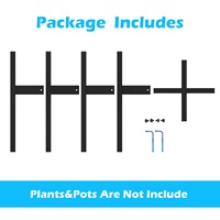 Ajustement 10 à 16 support de plante en métal réglable 14 pouces pour support de plante support de plante vertical grand support de plante