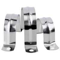 Outils de quincaillerie en acier inoxydable deux trous sangle U support colliers de serrage OEM personnalisable