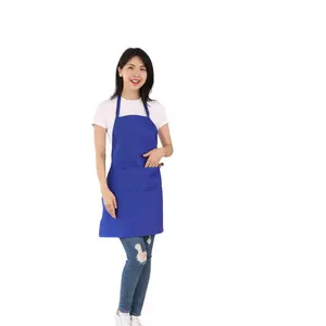 Factory Provide Durable Kitchen Apron Cooking Custom Print/Embroidery Bistro Apron Small MOQ Apron For Men