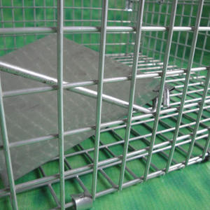 Facile mobilité et stockage maille robuste galvanisé pliable Piège <span class=keywords><strong>à</strong></span> animaux vivants pliant piège <span class=keywords><strong>à</strong></span> chien cage piège <span class=keywords><strong>à</strong></span> <span class=keywords><strong>loup</strong></span> - Product Image 2