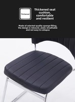 Chaises de bureau, salles de réunion, chambres, espaces commerciaux, sièges confortables, structure en acier carbone, style minimaliste, chaises de bureau