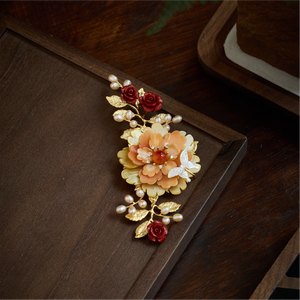Broche en pierres précieuses naturelles de qualité supérieure, accessoires de luxe faits à la main, design personnalisé - Product Image 2