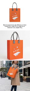 Sac fourre-tout classique pour femme en feutre de polyester Ulike - Grande capacité, forme personnalisable, design imprimé en sérigraphie écologique - Product Image 6