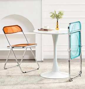 Wedding Restaurant Foldable <b>Chairs</b> Clear Acrylic <b>Folding</b> Hotel Dining <b>Chair</b> for Weddings Event - Product Image 1
