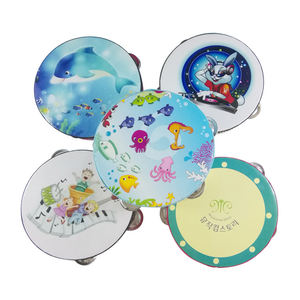 2024 Jingying Music Orff <span class=keywords><strong>Instrument</strong></span> <span class=keywords><strong>de</strong></span> percussion, tambourins <span class=keywords><strong>de</strong></span> dessin animé <span class=keywords><strong>de</strong></span> six pouces pour enfants <span class=keywords><strong>de</strong></span> la maternelle - Product Image 1
