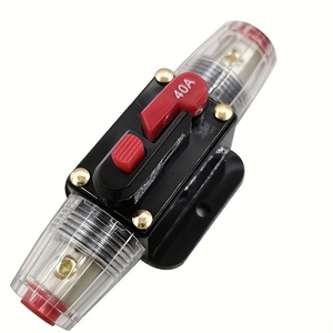 Disjoncteur miniature 12V24V CC pour autoradio stéréo, interrupteur manuel 100A, porte-fusible <span class=keywords><strong>automobile</strong></span>, disjoncteurs électriques - Product Image 5