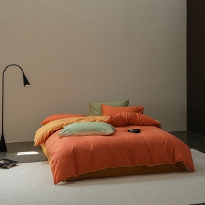 Set <span class=keywords><strong>di</strong></span> <span class=keywords><strong>Lenzuola</strong></span> in Bambù per Hotel su Misura, Set Biancheria da Letto in Bambù con Copripiumino e Federe, Vari Colori - Product Image 4