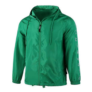 Personalizado multicolor impreso impermeable transpirable piel de oveja nailon pulóver chaqueta cortavientos de talla grande para hombres adultos al por mayor - Product Image 1