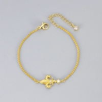 Vintage Iris-Blumen-Armband für Damen, Hochwertiges Exquisites Tägliches Vielseitiges Nischen-Design Silberketten-Schmuck mit Zirkonia