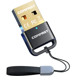 COMFAST驱动程序免费通用串行总线加密狗Blue-tooth5.0适配器，适用于电脑支持视窗7/8.1/10 BT5.0适配器