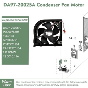 Moteur de ventilateur de réfrigérateur DA97-20025A 12V DC pour pièces de réfrigérateur Samsung - Product Image 4