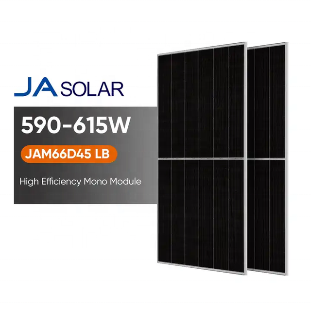 JA Tier 1 Brand Solar Panels JAM66D45LB N Type Bifacial Mono Modules 590w 595w 600w 605w 610w 615w With CE TUV