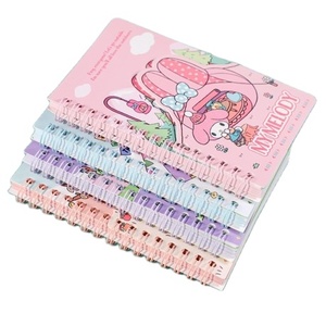 <span class=keywords><strong>Livre</strong></span> d'autocollants en papier silicone réutilisable personnalisé de haute qualité 2026 avec reliure spirale et couverture PP à feuilles mobiles pour cadeaux - Product Image 1