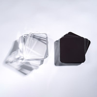 Kits de fabrication de magnets décoratifs pour réfrigérateur en acrylique carré vierge avec adhésif