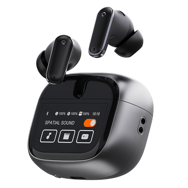 New TWS Audifonos ANC+ ENC Mini Wireless In-Ear Earbuds Noise-Cancelling LCD Digital Display Touch Control Wireless Earphone
