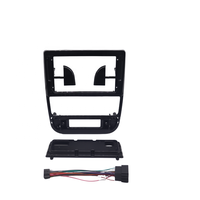 Cadre de façade d'autoradio de 9 pouces pour Peugeot 406 1995-2005 Kit d'installation de tableau de bord Facia Console Audio Bezel Adaptateur GPS