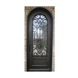 Salida DE EMERGENCIA moderna, puerta de acero, puerta de garaje de hierro, puerta delantera de casa, diseño de parrilla, rotura térmica - Product Image 6