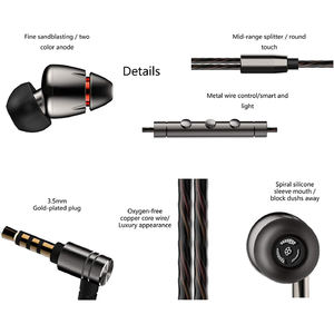 1MORE E1010 Warm Bass Spacious Reproduction High-End One Circle Three <strong>Iron</strong> Four Unit HIFI Fever In-Ear Earphones 3.5mm Interface - Product Image 3
