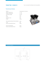YANZTEK Connecteur DIN robuste, polyvalent, à deux lignes, à haut débit, en alliage modulaire, assemblages de régulateurs G1/2 pneumatiques