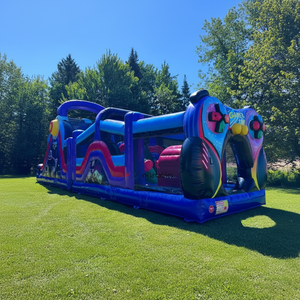 Pista de Obstáculos Inflable de Alta Presión para Exteriores, Mini Pista de Obstáculos para Fiestas, Superpista de Obstáculos Unisex - Product Image 4