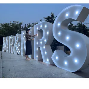 RGB 4ft 5ft Big marquee letter lights Sale Fashion Production Direct selling Factory Large electronic signs party decoration led