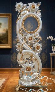 Horloge de sol vintage de luxe en teck, horloge de sol artisanale en bois pour la décoration de la maison - Product Image 2