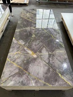 Feuille de marbre UV PVC vente en gros haute brillance panneau PVC feuille de marbre pour décoration murale