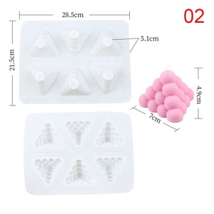 <span class=keywords><strong>Cubo</strong></span> <span class=keywords><strong>de</strong></span> <span class=keywords><strong>Rubik</strong></span> triangular con forma <span class=keywords><strong>de</strong></span> vela, molde <span class=keywords><strong>de</strong></span> silicona, burbujas, pirámide, jabón <span class=keywords><strong>de</strong></span> aromaterapia - Product Image 3