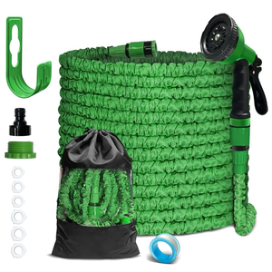 Tuyaux d'arrosage extensibles en latex à 2 couches de Offre Spéciale Tuyau d'eau rétractable avec pistolet à eau pulvérisé - Product Image 2