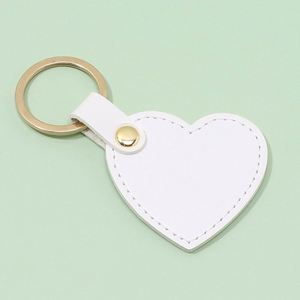 Custom Laser Logo Fashion Decoration Love Shape Accessories Heart-Shaped Double Side Small Car <b>Key</b> <b>Ring</b> Pendant Keychain - Product Image 2