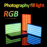 Mamen 60pcs pleine couleur RVB LED lumière de remplissage Photo Studio éclairage Portable panneau caméra Mini lumière Rechargeable pour la photographie