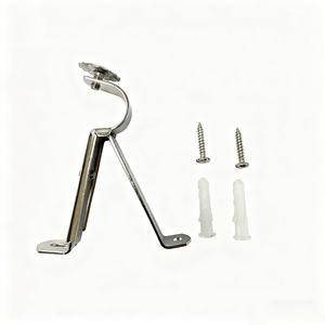 Кронштейны для карнизов из нержавеющей стали, регулируемые держатели для шторных штанг - Product Image 5