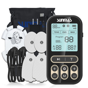 Dispositivo de Eletroterapia 3 em 1 com Sistema de Massagem TENS EMS com Saída de Canal Duplo e Estimulação Multimodal - Product Image 1