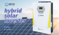 Onduleur solaire hybride intelligent 3kW 5kW 10kW MPPT à onde sinusoïdale pure, silicium monocristallin, lithium-ion, solutions d'alimentation hors réseau pour la maison