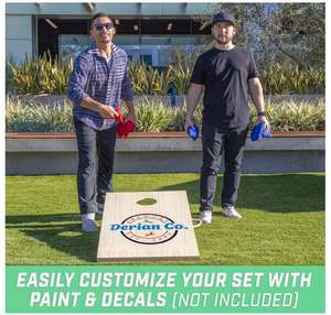 Jeu de <span class=keywords><strong>Cornhole</strong></span> Classique en Bois 4 x 2 pieds, Portable, pour Adultes et Famille, avec 8 Sacs de Lancer et Sac de Transport - Product Image 6