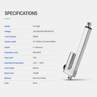 CE-Zertifizierter 24V DC Wasserdichter Bürstenmotor-Linearantrieb für Haushaltsgeräte, Elektrofahrräder, Boote & Ventilatoren mit Hoher Qualität 50W