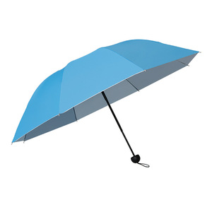 Paraguas Plegable de Tres Secciones, 100 cm, Varillas de Aleación, Nailon, Protección Solar y Contra la Lluvia, Apertura Manual, Diseño Minimalista, Regalo Publicitario - Product Image 1