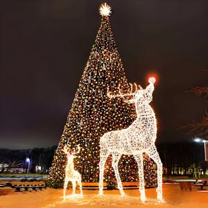 LED Renne Géant Sculpture Extérieure Étanche Éclairage Décoratif pour Festivals Communautaires Resorts Parcs Places Publiques Événements - Product Image 6